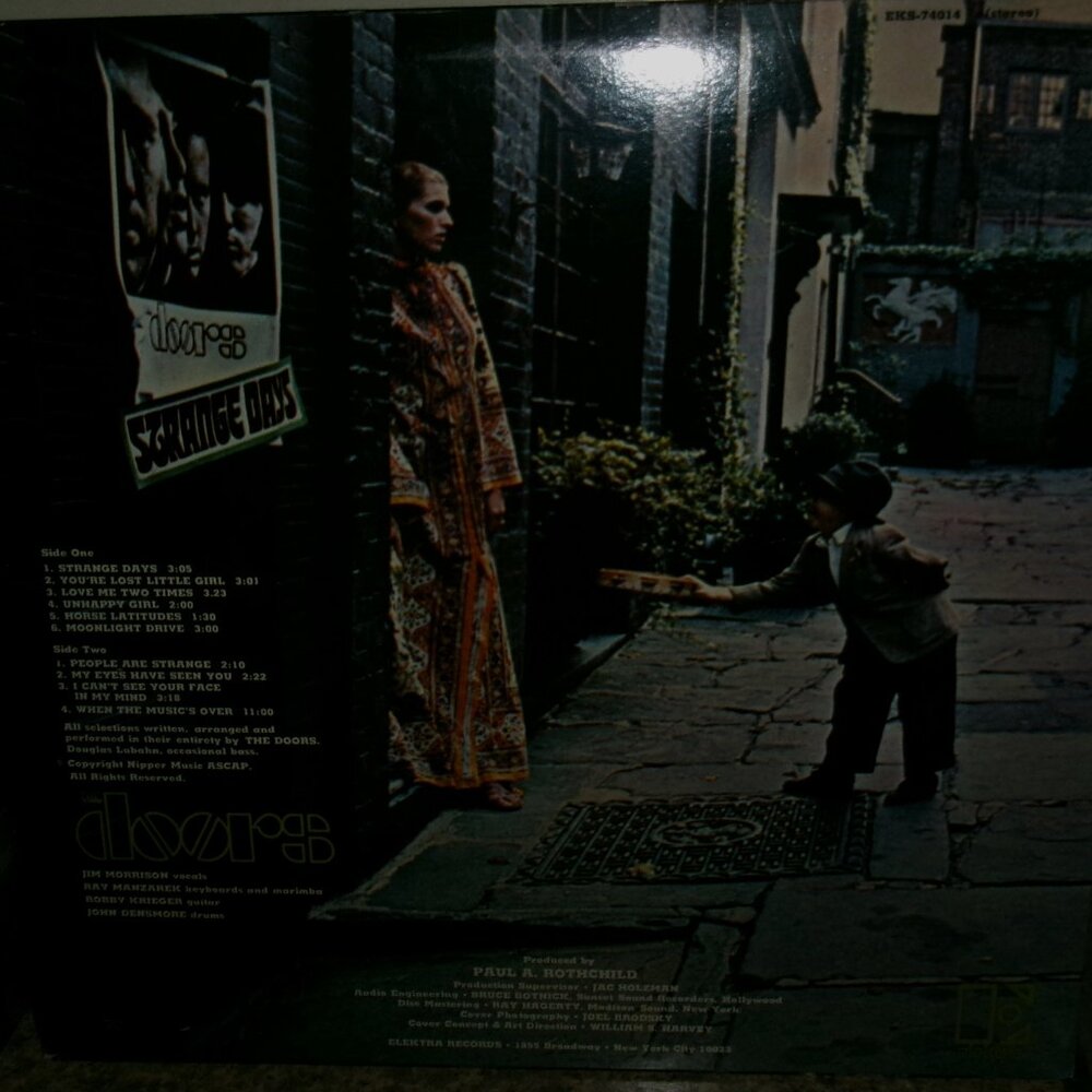 jim morrison & doors strange days 1980 reissue lp - lizard king psychedelic rock - Picture 2 of 3